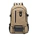 Price comparison product image DEELIN School Bags Unisex Men Women Laptop Bag Large Capacity Backpack Leisure Travel Bag Solid Lightweight Canvas School Backpack for Students