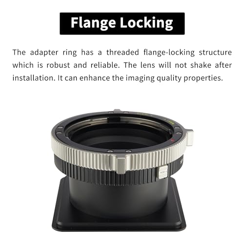 Ficha técnica Anillo adaptador de montaje de lente HV a ALPA compatible con lente Hasselblad V a cámaras de sistema ALPA12 12SWA 12TC 12STC 12 MAX - Fernando Cortés