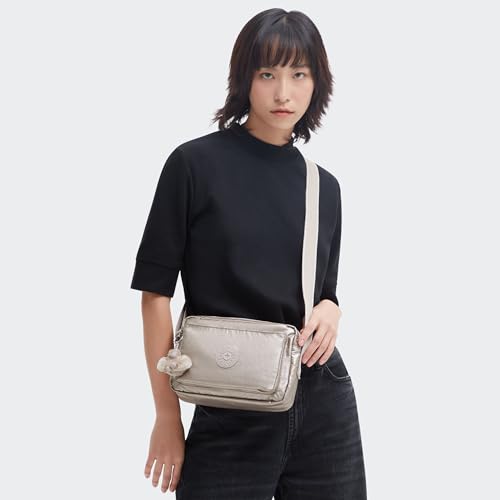 Image of Kipling Women's Abanu Medium Crossbody Bag, Lightweight, Adjustable Nylon Waist Pack with Multi-Compartment Zip Pockets
