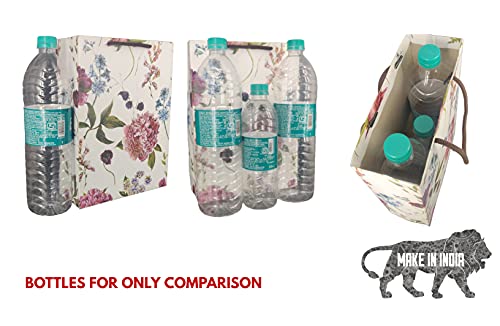 Image of Arrow Paper Products Alekhya Design Paper Gift Bags For Return Gift, Small Presents, Weddings, Birthday, Holiday Presents (20.32 X 7.62 X 27.94 Cm, Pack Of 20), Multi-Coloured