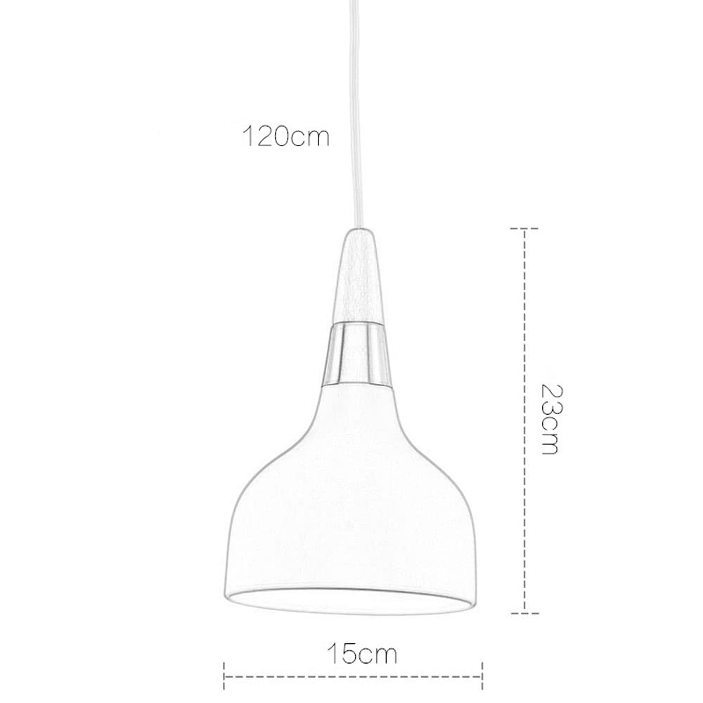 Lampa LED, żyrandole, drewniana lampa sufitowa, wisząca oprawa oświetleniowa, wisząca lampa stołowa do kuchni, sypialni/zielona/niebieska