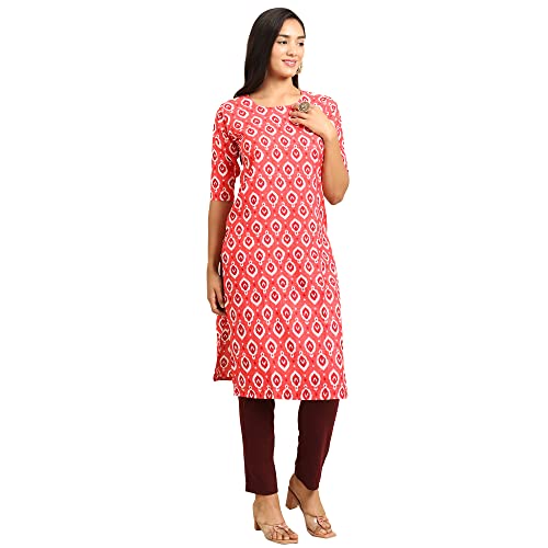 Image of Pinkmint Women's Crepe Digital Print Straight Kurta