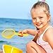 ifundom Mini Beach Fishing Nets for Teens 6.3 Inch Hard Plastic Net Scoop for Bath and Outdoor Play Lightweight Durable Sand Toy Accessories