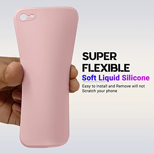 Image of LIRAMARK Silicone Soft Back Cover Case for Apple iPhone 6 / iPhone 6s (Silicone Pink)