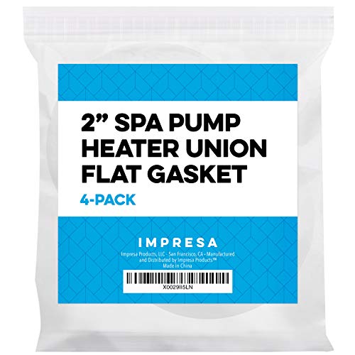 Impresa Products 4 Pack Spa Hot Tub Pump Heater Union Gasket/O-Ring - 2.2'' ID 3'' OD'' Flat Gasket Works on Variety of… - Image 6
