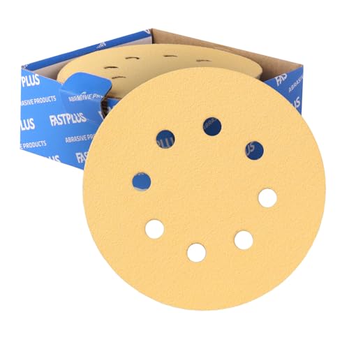 5 Inch 8 Hole 60 Grit Sanding Discs Hook and Loop Aluminum Oxide 50 Pack | Sanding Pads Aluminum Oxide Sanding Disc Random Orbital Sandpaper for Automotive and Woodworking