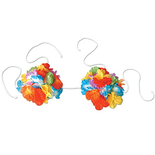 Preisvergleich Produktbild Beistle 50461 Floral Bikini Top Verstellbar