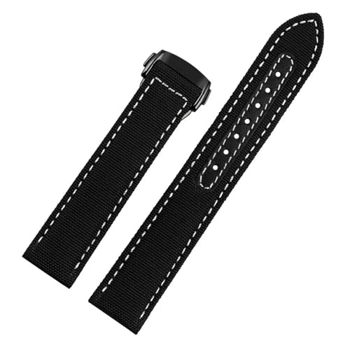 [VFuł] 20mm DLoXEHb`Xgbv IK V[}X^[ 300 AT150 t@ubNU[iC ANAe 150 u[ubNEHb`oh obN(Black white black,20mm)