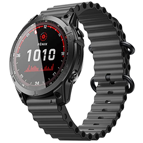 Correa Silicona Ocean 26mm Compatible Garmin Fenix miniatura 1