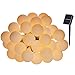 Produktbild Yasolote, Solar Lichterkette Außen, Wasserdicht LED Außenlichterkette Kugeln, 4,5m 30 LED 8 Modi mit Lichtsensor, Beleuchtung für Garten, Balkon, Pavillon, Terrasse, Rasen, Hochzeit Deko (Warmweiß)