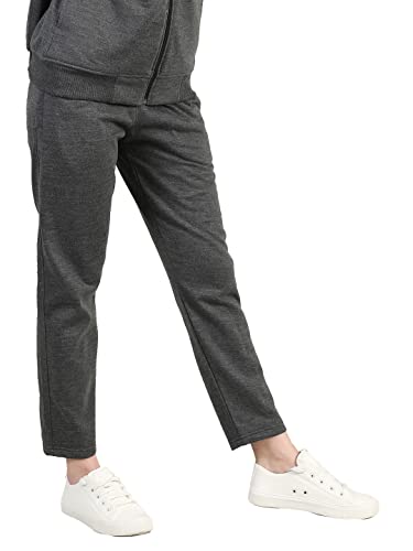 Image of CHKOKKO Women High Rise Gym Wear Sports Fitness Relaxed Track Pant