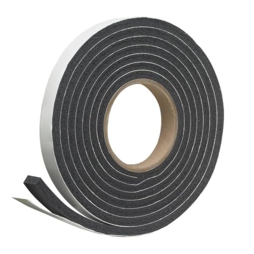 Image of EVA Foam Weather Seal Strip 13 ft, Self Adhesive Peel & Stick Anti Slip Cushion Tape for Door, Window, Cabinet, Table, Chair, Furniture & DIY Projects 2cm x 6mm Thick