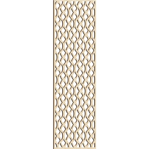 Image of Resort Decorative Pierced Fretwork Wood Wall Panels, 19 3 /8 inchW x 49 3 /8 inchH x 1 /4 inchT, Birch