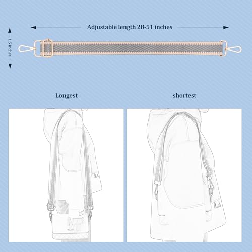 Image of chushui Purse Strap,Replacement Crossbody Shoulder Strap for Handbag