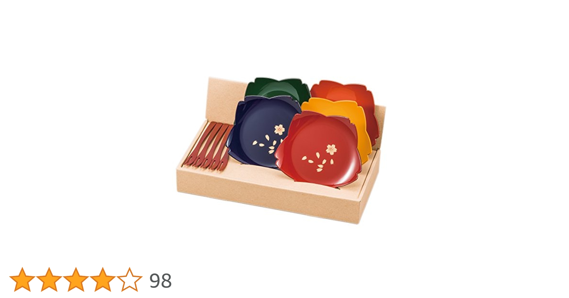 桜の銘銘皿 Amazon.co.jp: まえじゅう漆器 桜銘々皿揃 フォーク付 2P-610