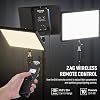 NEEWER 25W 12.9 Streaming Key Light with Desk Stand/2.4G Remote/USB Transmitter, PC/Mac APP Control 2300Lx/0.5m 2900-7000K CRI98+ Dimmable Edge Lit Video Panel Light for Webcam Laptop Zoom, GL25B