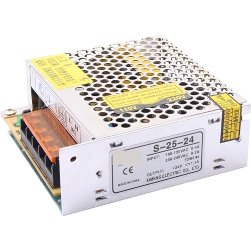 KNWHGGKCV 1pc S-25-24 100-240VAC to 24VDC 1.1A 25W Switching Mode Power Supply(15V_25W)