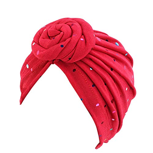 HZUX Fashion Hijabs for Women Muslim Soft Head Headwear India Hat Cancer Chemo Turban Wrap Scarf Cap Wine