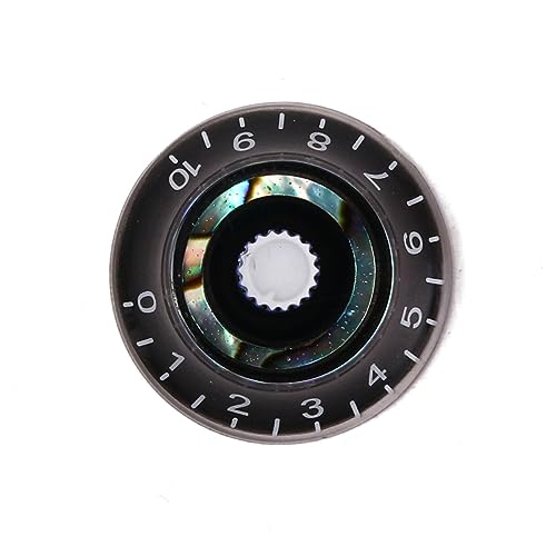 Boutons de contrôle pour guitare en nacre d'ormeau UPKOCH - 3
