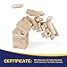 Offelec Giant Tumble Tower Games for Kids Adults, 54 Wooden Blocks Stacking to Over 4 FT Stacking Tumbling Blocks, Family Floor/Board Indoor/Outdoor Yard Games with Carry/Storage Bag Stacking Toys