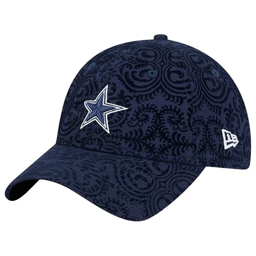 New Era Women's Navy Dallas Cowboys Sport Night Flair 9TWENTY Adjustable Hat