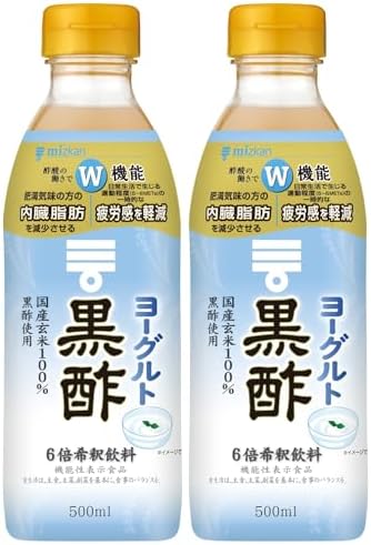 （14:30時点） ミツカン ヨーグルト黒酢 500ml×2本 機能性表示食品 飲むお酢