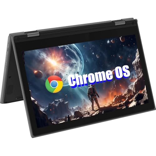 Lenovo Ordenador portátil Chromebook 300e 2 en 1 con Pantalla táctil, 11,6 Pulgadas (1366 x 768), Intel Celeron N4020, 4 GB de RAM, 32 GB SSD, Teclado japonés, Chrome OS (reacondicionado) - imagen 2