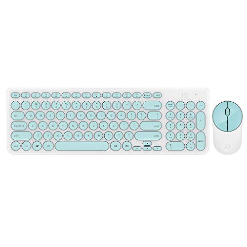 2.4Ghz Wireless Gaming Keyboard Mouse Combos With Round Keycaps