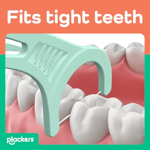 Image of Plackers Micro Line Floss Picks - Intense Mint, Floss Fiber Made Without PTFE, 150 Count
