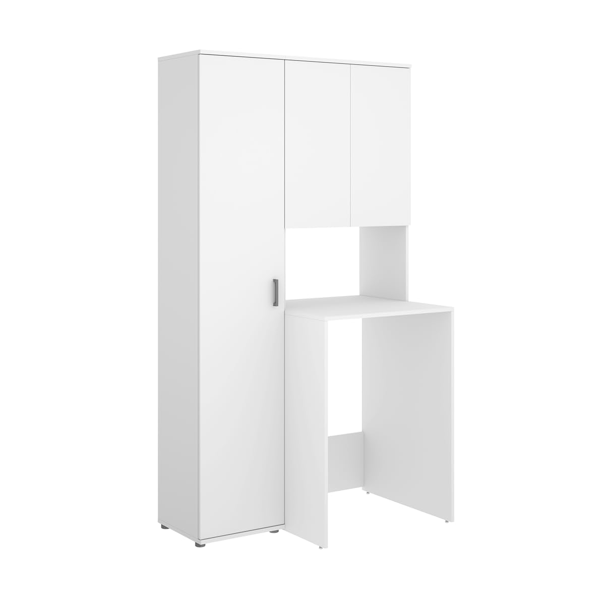 DEKIT - Conjunto DE Armario con 1 Puerta Y Mueble para Lavadora con ALTILLO 190x102,3x62cm