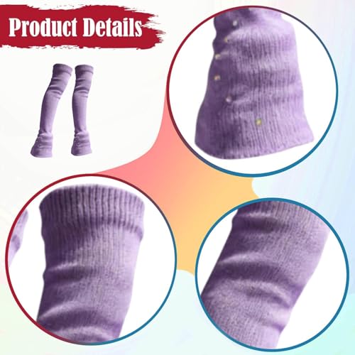 Chaussettes de patinage artistique sans pieds guêtres tricot épais couverture adulte