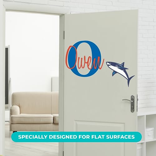 Vinilo decorativo tiburón personalizado 22x16 pulg miniatura 3
