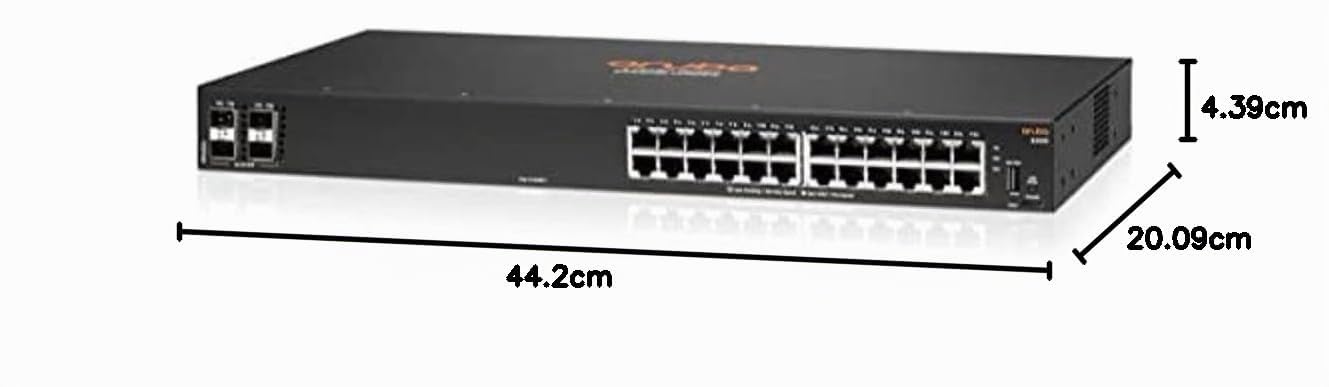 Aruba 6000 24G 4SFP Gestito L3 Gigabit Ethernet [10/100/1000] 1U (Aruba 6000 24G 4SFP Managed - L3 Gigabit Ethernet - [10/100/1000] 1U **New Retail** - Warranty: 12M)