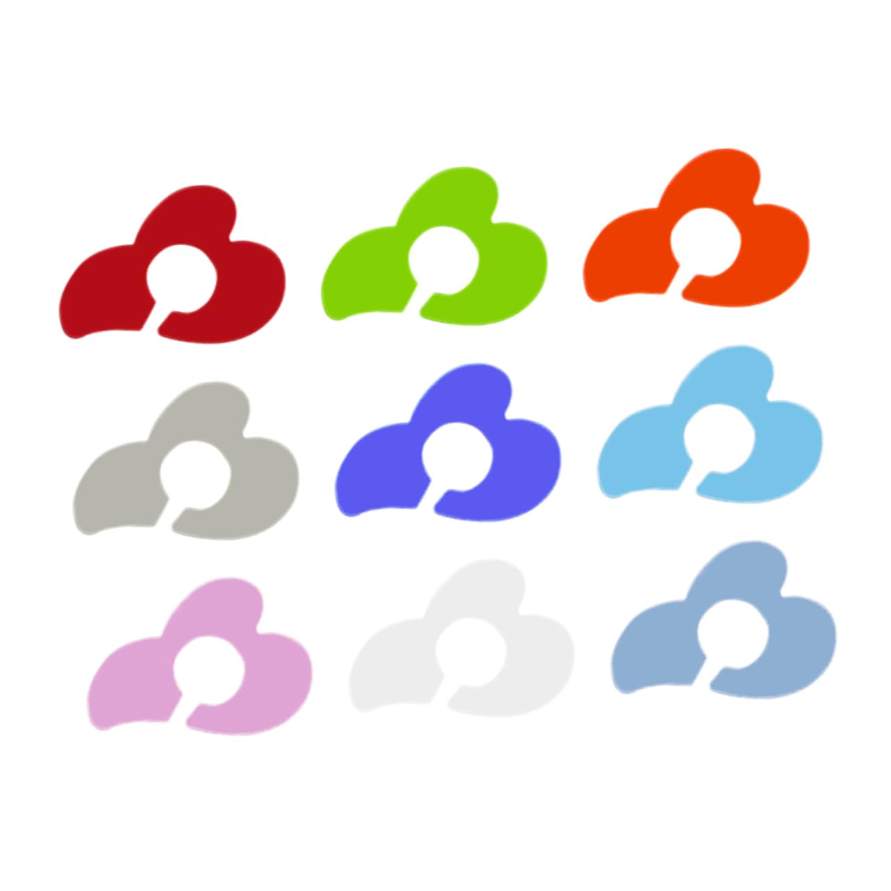 Ciieeo 24pcs Silicone Wine Glass Markers Creative Drink Identifiers for Parties Portable Cloud Shape Tags for Easy Recognition for Wine Lovers and Gatherings Random Color