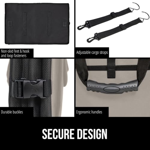 Image of GORILLA GRIP Trunk Organizer for SUV and Cars, Large Capacity, Beige | Heavy Duty Car Trunk Storage Organizer, Collapsible, SUV Accessories, Slip and Water Resistant, Multi Compartment Storage