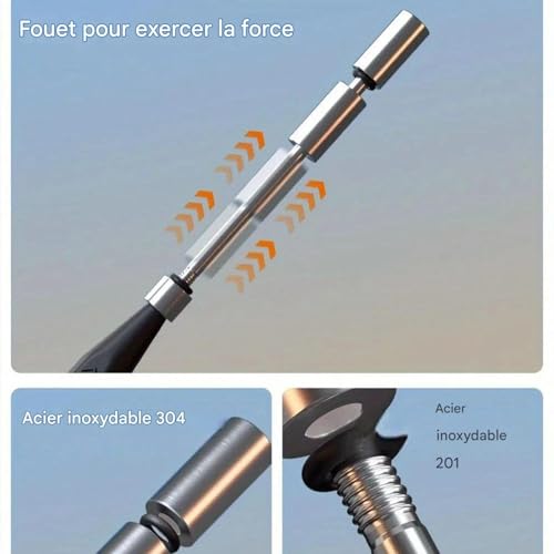 Acier Inoxydable Exercice de Swing de Badminton - Matériel d'Entraînement Robuste Jardin et Loisir - 7