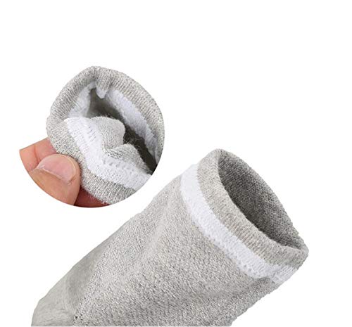 Snadulor 3 Pairs Moisturizing Feet Sleeve Gel Heel Socks For Dry Cracked Heels,Spa Gel Socks,Open Toe Socks For Men Women,White #TOP5