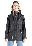  khujo Damen Jacke ALICIA2 einfarbig wetterfest Regenjacke Sommerparka Kapuze