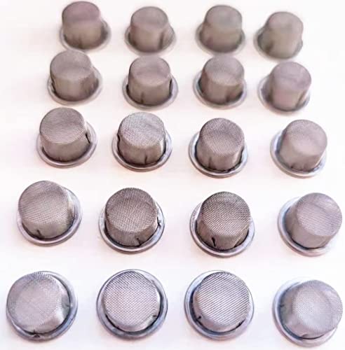 20 Pack Stainless Steel Pipe Screens 1/2 inch Metal Bowl Screen for Pipes