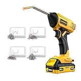 Cordless Plastic Welder for Dewalt 20V Max Battery Powered, Plastic Welding Kit with 400PCS Hot Stapler, Plastic Welder Gun with 2.0Ah Battery, Plastic Weld Bumper Repair Kit for Most Plastic Repair