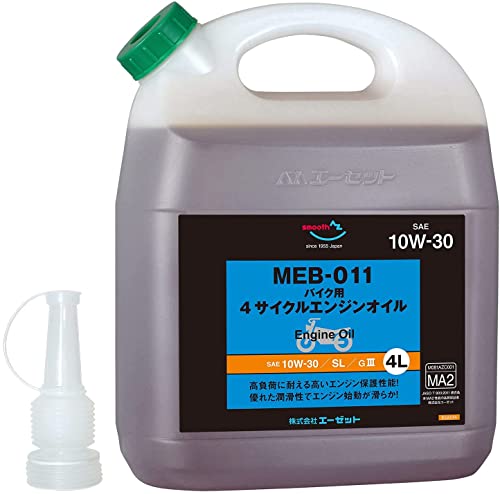 AZ(エーゼット) MEB-011 バイク用 4サイクルエンジンオイル4L