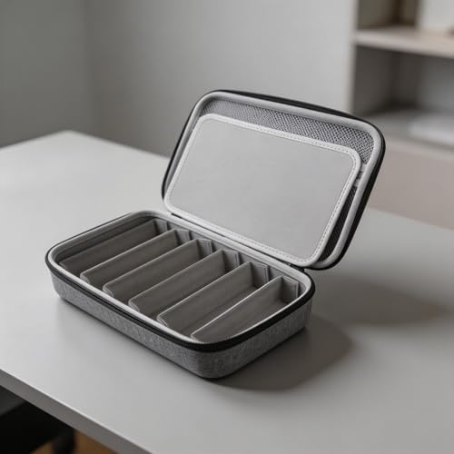 Étui de voyage multi-lunettes rigide et compact avec compartiments modulables - 8