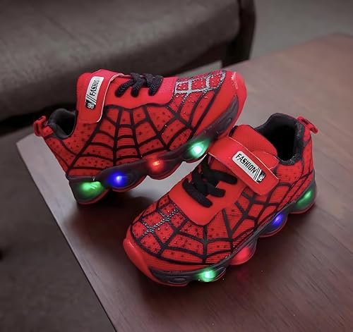 RAYCHY Children's Casual Shoes Boys Breathable Non-Slip Light Sneakers Unisex Luminous Sneakers for Girls Sport Running Shoes3