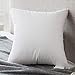ACCENTHOME Throw Pillow Inserts 18 x 18 Inches ( Pack of 4 ) Hypoallergenic Sham Stuffer | White Square Throw Pillows | Decorative Cushion Filler for Sofa , Couch , Bed , Patio & Christmas Home Decor
