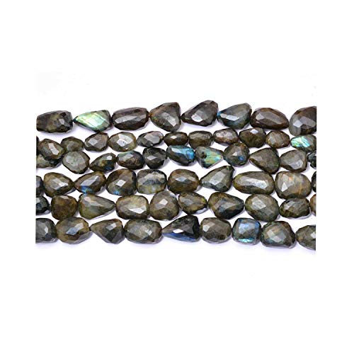 Perles de labradorite naturelles AAA facettées pour création de bijoux uniques