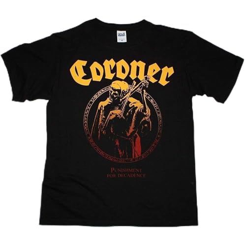 Coroner Punishment for Decadence Thrash Celtic Frost Men T Shirt Size M