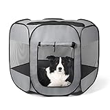 Love's cabin Pet Puppy Playpen Water Resistant, Exercise Dog Pen Indoor and Outdoor, Portable Cat...