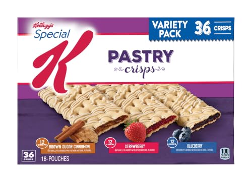 Kelloggs Special K Pastry Crisps Variety Pack 15.84 oz Box, 36 Crisps (1 Pack) - image 1