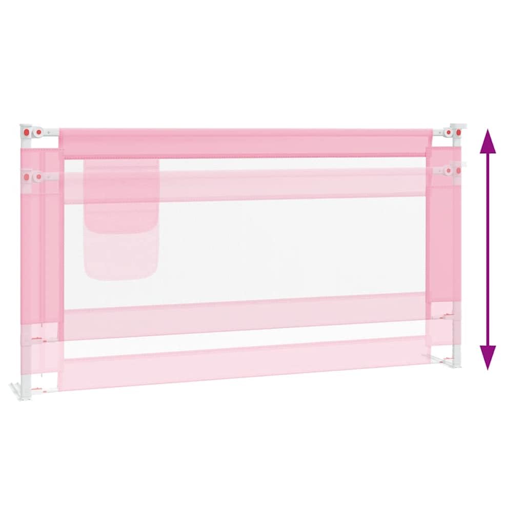 Generisch Kleinkind-Bettschutzgitter Rosa 160x25 cm Stoff,Baby & Kleinkind,Babysicherheit,Baby-Bettschutzgitter-10203