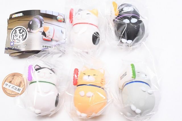 Amazon | ひげまんじゅう 寝フィギュア [全5種セット(フルコンプ